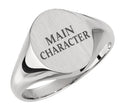 Sterling Silver 'MAIN CHARACTER' Ring