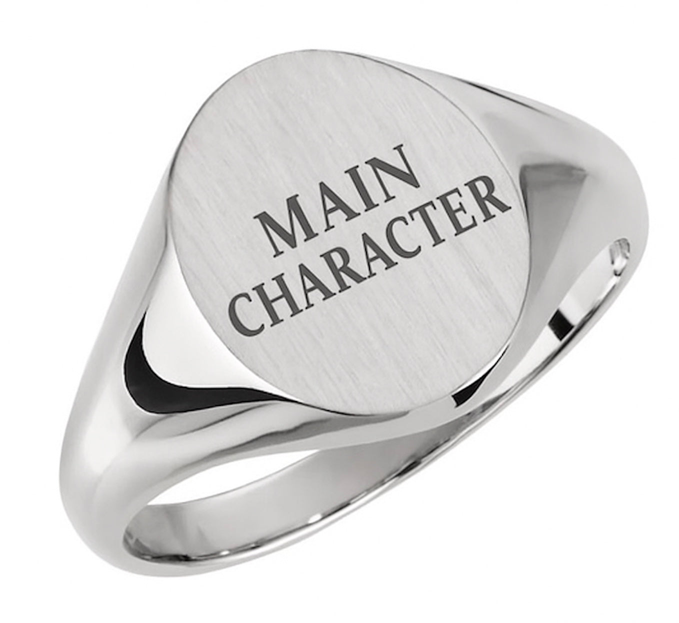 Sterling Silver 'MAIN CHARACTER' Ring