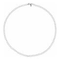 Sterling Silver 4.5 mm Fancy Rolo 16" Chain