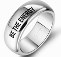 Sterling Silver 'BE THE ENERGY' Ring